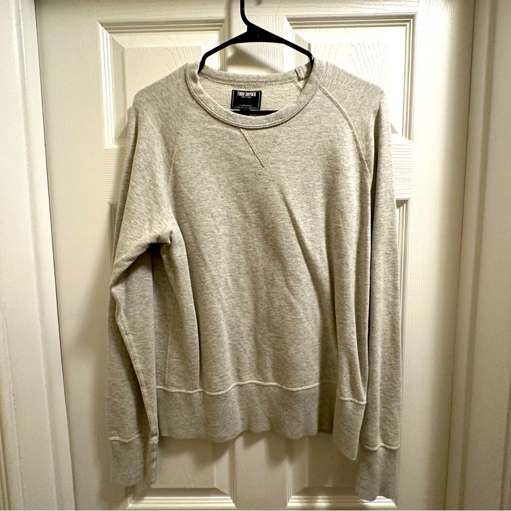 Todd Snyder Grey Long Sleeve Pullover